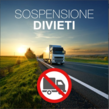 sospensione del divieto di circolazione