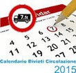 Divieti di circolazione 2016